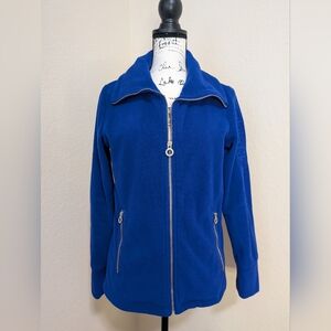Calvin Klein Performance Zip Up Fleece Jacket w/Interior & Exterior Pockets•XS🔵